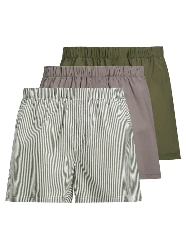 JACK & JONES JACK & JONES Bokserice 'Milano'  taupe siva / maslinasta / tamno zelena