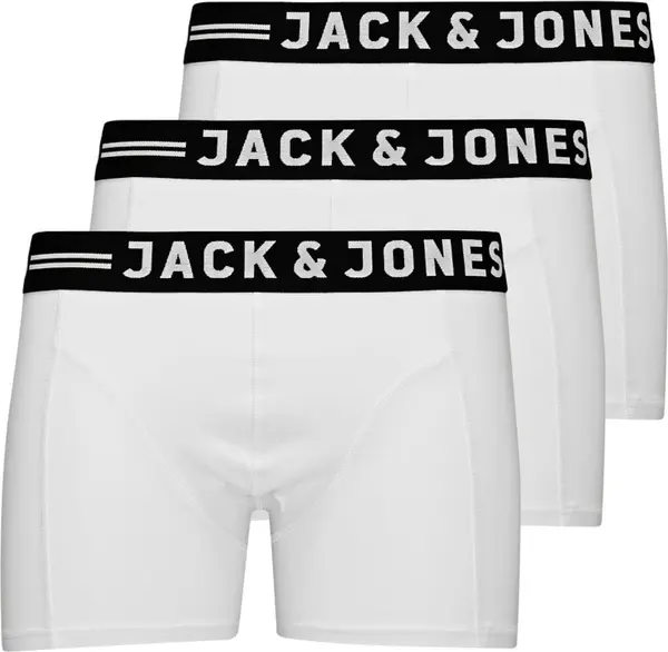 JACK & JONES JACK & JONES Bokserice 'Sense'  crna / bijela