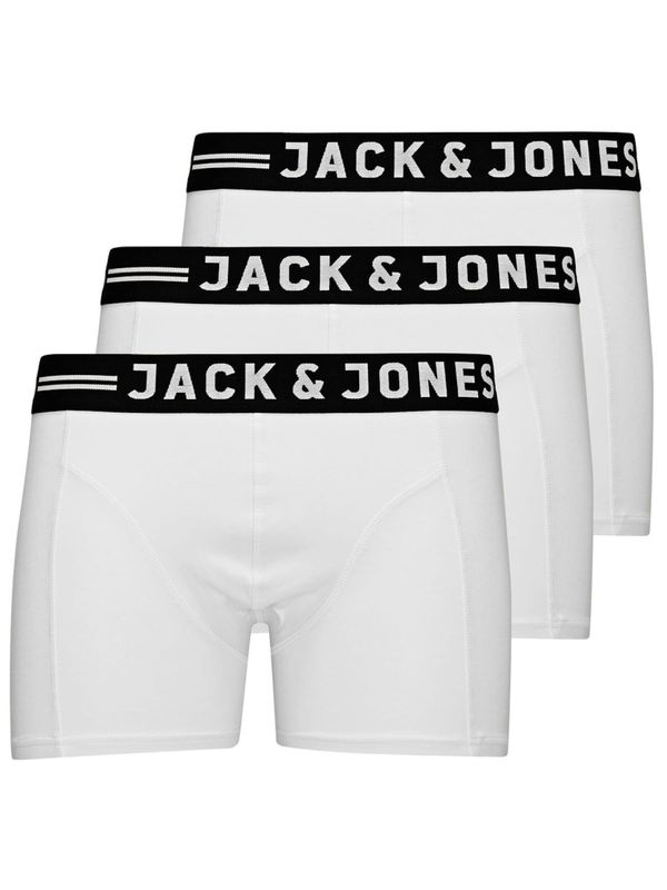 JACK & JONES JACK & JONES Bokserice 'Sense'  crna / bijela