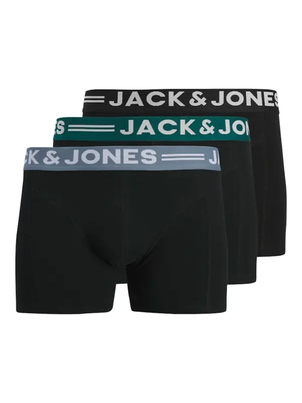 JACK & JONES JACK & JONES Bokserice 'Sense'  svijetloplava / tamno zelena / crna / bijela