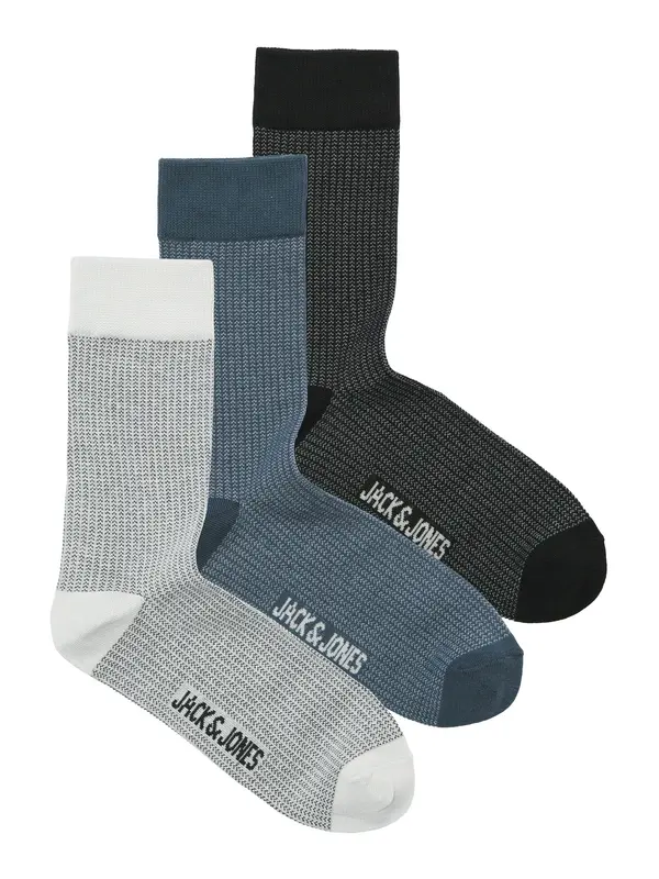 JACK & JONES JACK & JONES Čarape 'JACBRYAN BIRD EYE'  tamno plava / crna / bijela