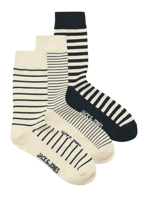 JACK & JONES JACK & JONES Čarape 'JACGALE'  svijetlobež / crna