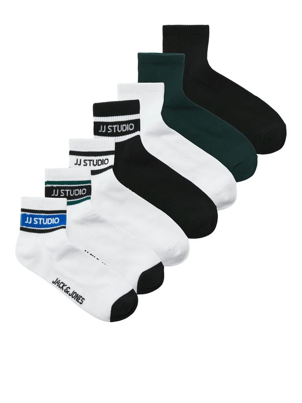JACK & JONES JACK & JONES Čarape 'JACHUGH'  kraljevski zelena / crna / bijela