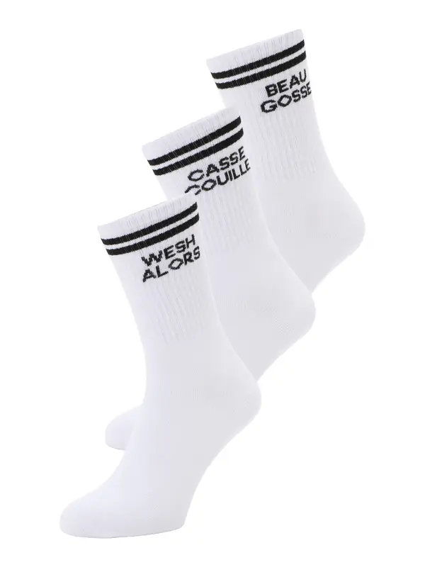 JACK & JONES JACK & JONES Čarape 'JACOLLIE'  crna / bijela