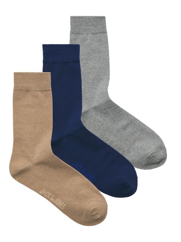 JACK & JONES JACK & JONES Čarape 'JACORDINARY'  morsko plava / brokat / siva