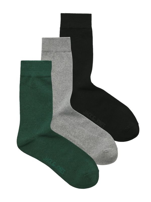 JACK & JONES JACK & JONES Čarape 'JACORDINARY'  siva / tamno zelena / crna