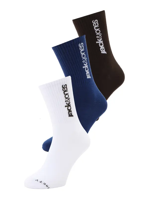 JACK & JONES JACK & JONES Čarape 'JACPETE'  mornarsko plava / tamno smeđa / crna / bijela