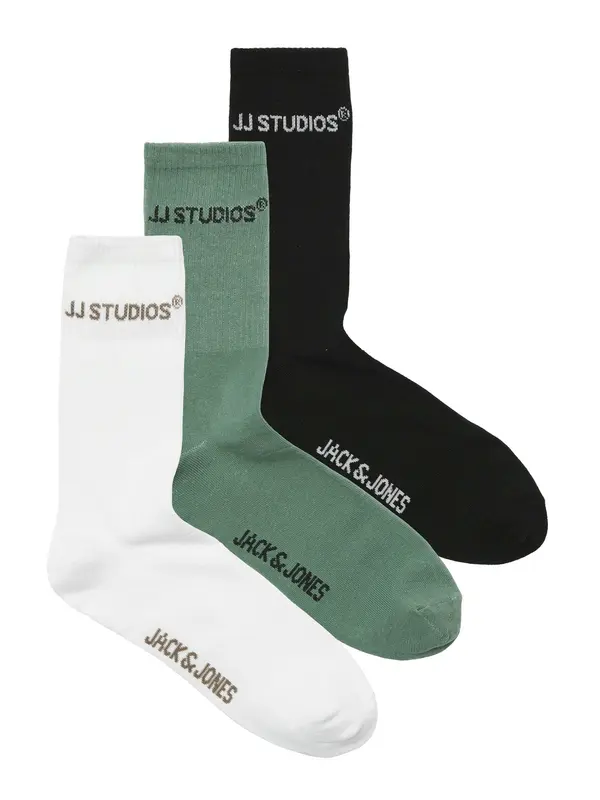 JACK & JONES JACK & JONES Čarape 'JACSOHO'  smeđa / zelena / crna / bijela