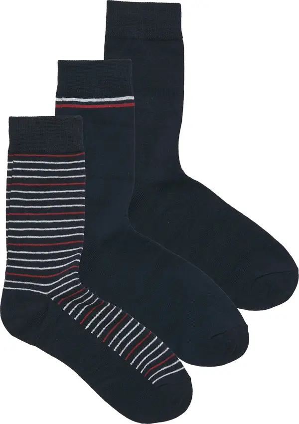 JACK & JONES JACK & JONES Čarape  noćno plava / tamno crvena / bijela