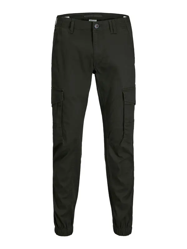 JACK & JONES JACK & JONES Cargo hlače 'JJIPaul JJFlake'  tamno zelena