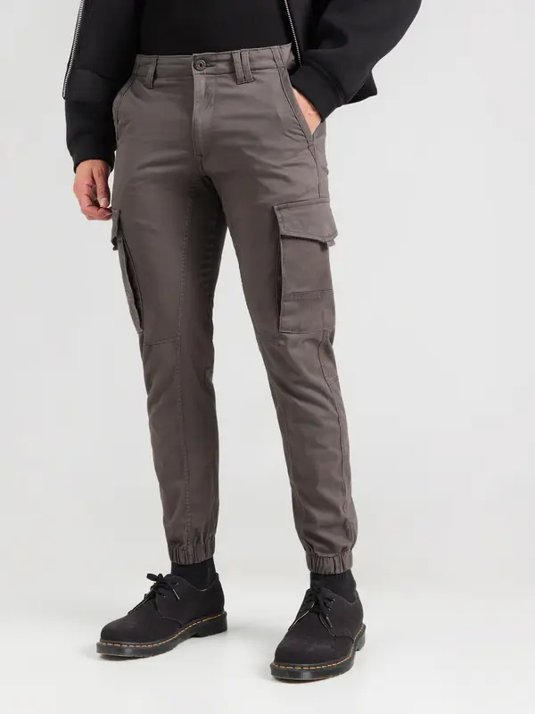 JACK & JONES JACK & JONES Cargo hlače 'JJIPaul JJFlake'  tamo siva