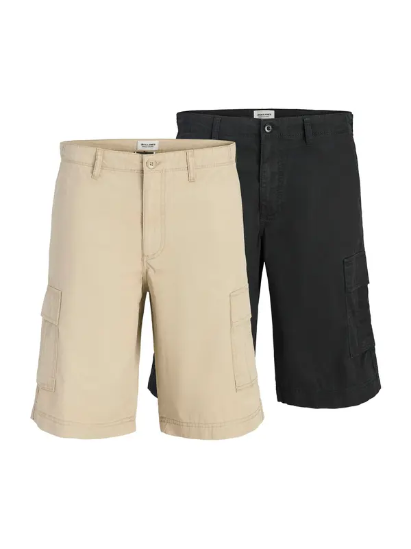 JACK & JONES JACK & JONES Cargo hlače 'JPSTCOLE MATTY'  bež / crna