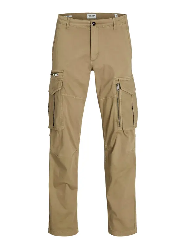 JACK & JONES JACK & JONES Cargo hlače 'JPSTKane JJCruise'  boja devine dlake (camel) / crna / bijela