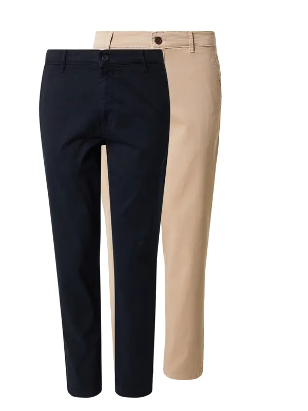 JACK & JONES JACK & JONES Chino hlače  boja devine dlake (camel) / tamno plava