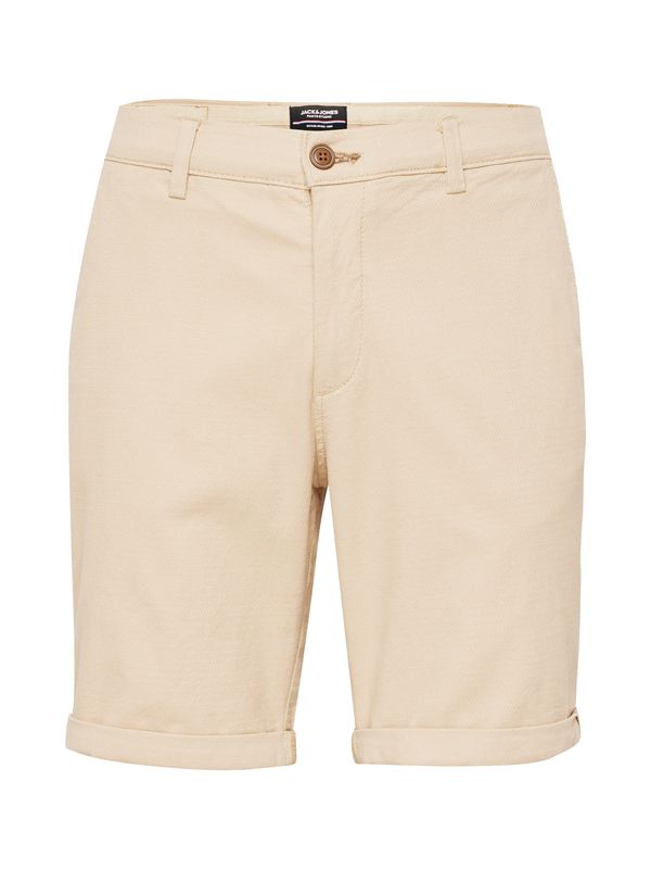 JACK & JONES JACK & JONES Chino hlače 'JJFury'  bež / bijela