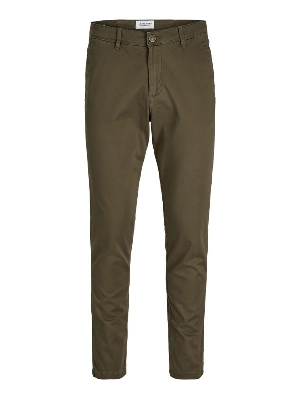 JACK & JONES JACK & JONES Chino hlače 'JJIMarco Bowie'  tamno smeđa