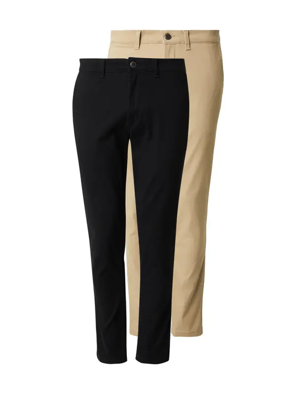 JACK & JONES JACK & JONES Chino hlače 'JJIMARCO JJDAVE'  boja devine dlake (camel) / crna