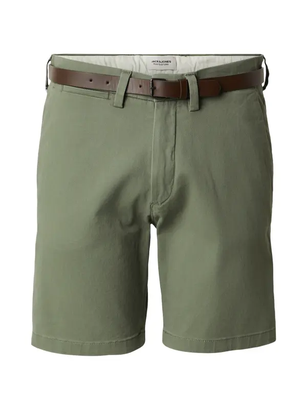 JACK & JONES JACK & JONES Chino hlače 'JPSTADAM'  smeđa / maslinasta