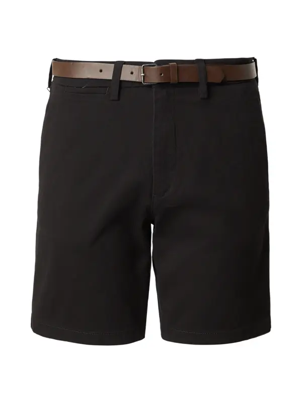 JACK & JONES JACK & JONES Chino hlače 'JPSTAdam'  tamno smeđa / crna