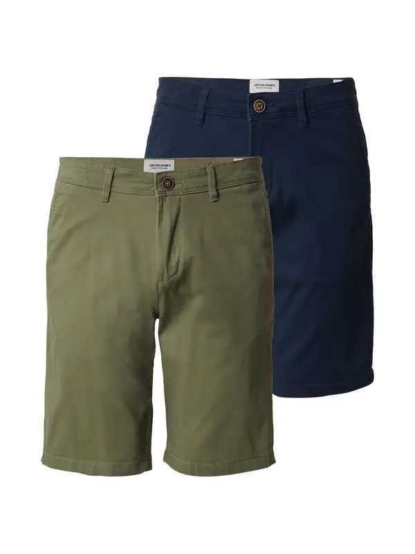 JACK & JONES JACK & JONES Chino hlače 'JPSTBowie'  mornarsko plava / maslinasta
