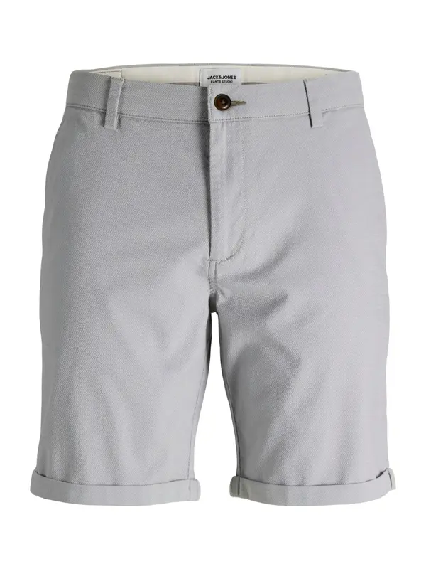 JACK & JONES JACK & JONES Chino hlače 'JPSTFURY'  svijetlosiva / bijela
