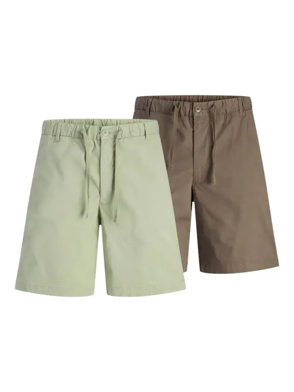 JACK & JONES JACK & JONES Chino hlače 'JPSTJaiden'  tamno smeđa / pastelno zelena
