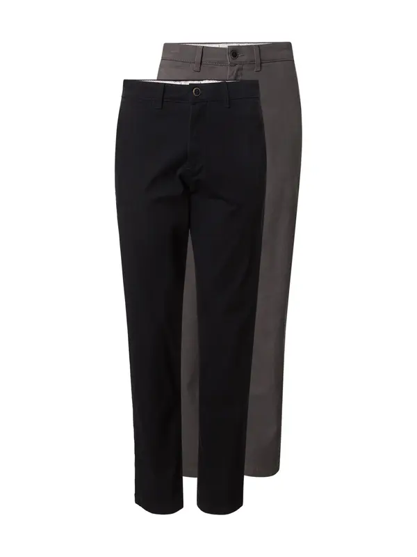 JACK & JONES JACK & JONES Chino hlače 'JPSTKANE DAVE'  tamo siva / crna