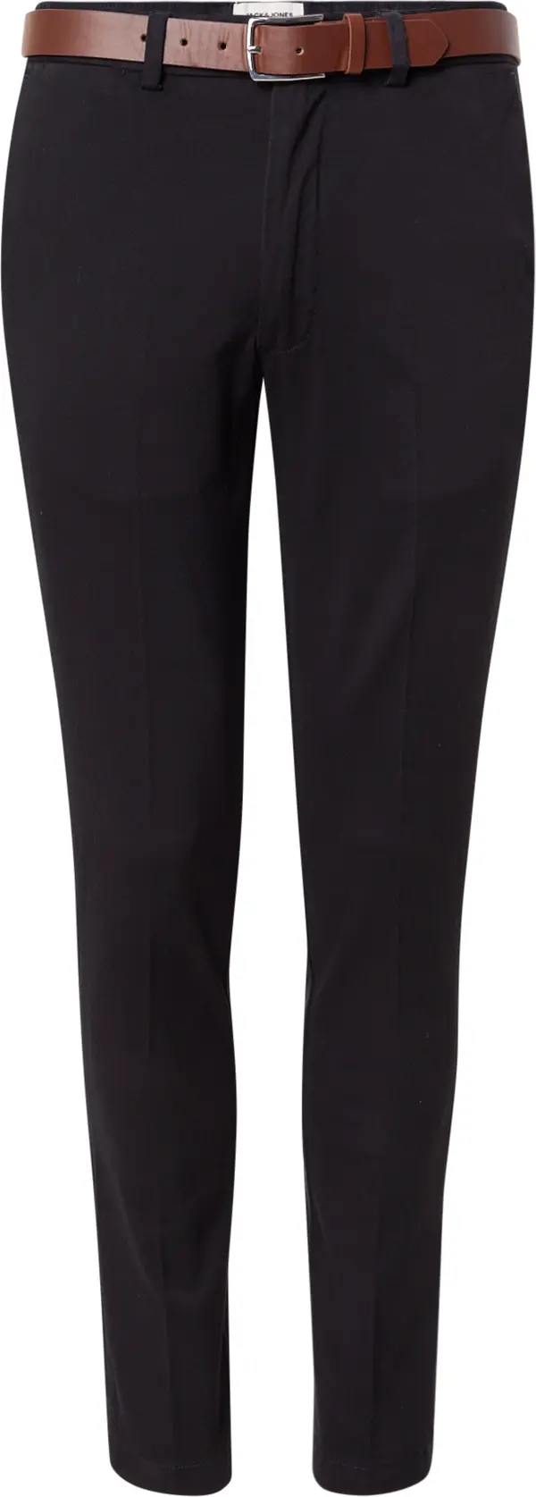 JACK & JONES JACK & JONES Chino hlače 'JPSTMARCO FRANCO'  crna