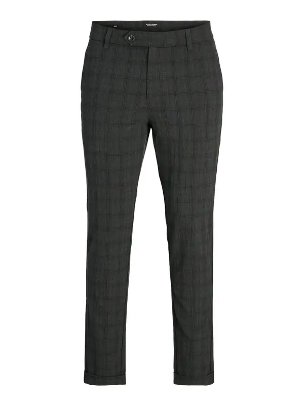 JACK & JONES JACK & JONES Chino hlače 'JPSTMarco JJConnor'  siva / tamo siva / crna