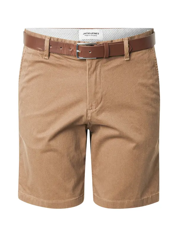 JACK & JONES JACK & JONES Chino hlače 'JPSTMARCO LEGACY'  smeđa / brokat
