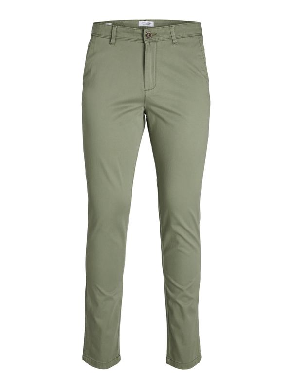JACK & JONES JACK & JONES Chino hlače 'Marco Bowie'  sivkasto zelena