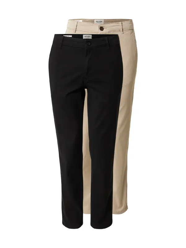 JACK & JONES JACK & JONES Chino hlače  med / crna