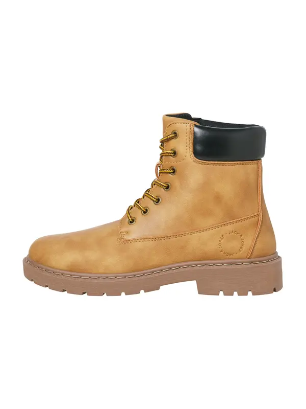 JACK & JONES JACK & JONES Čizme na vezanje 'JFWAINSWORTH'  senf / crna
