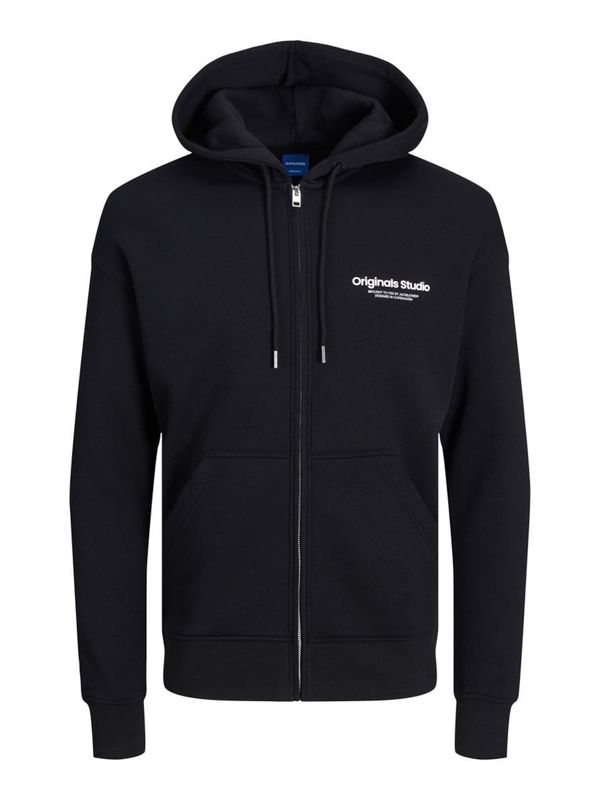 JACK & JONES JACK & JONES Gornji dio trenirke 'JJVesterbro'  crna / bijela