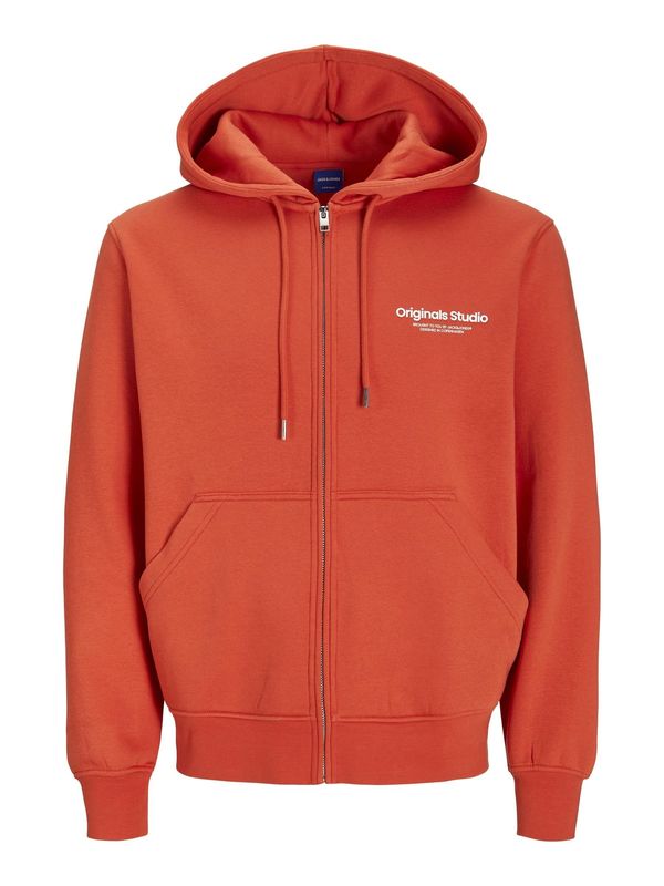 JACK & JONES JACK & JONES Gornji dio trenirke 'JJVesterbro'  neonsko crvena / bijela