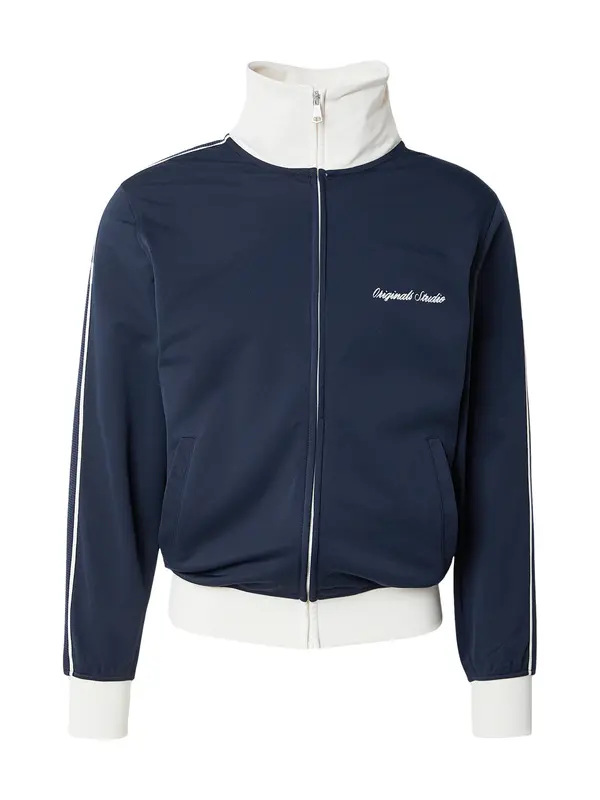 JACK & JONES JACK & JONES Gornji dio trenirke 'JORNIAGARA'  noćno plava / bijela