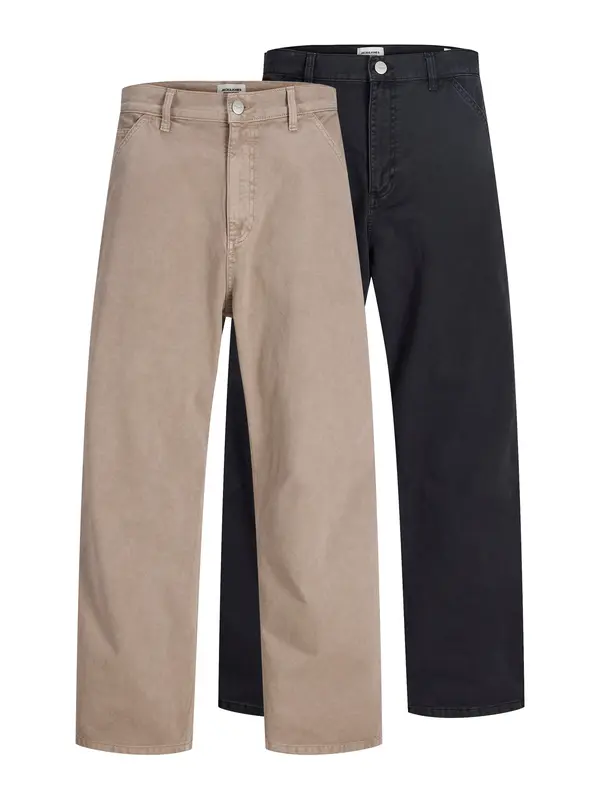 JACK & JONES JACK & JONES Hlače 'JPSTALEX RAYE WORKER'  smeđa / crna