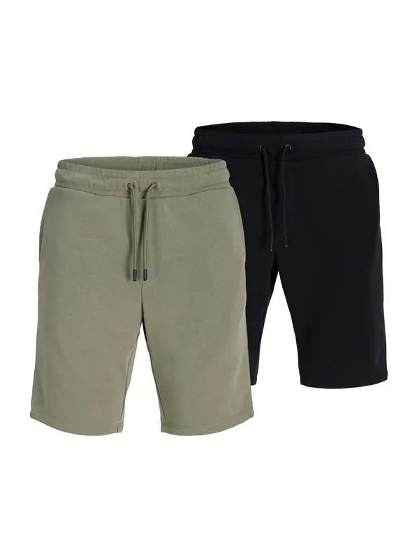 JACK & JONES JACK & JONES Hlače 'JPSTGORDON BRANDLEY'  svijetlozelena / crna