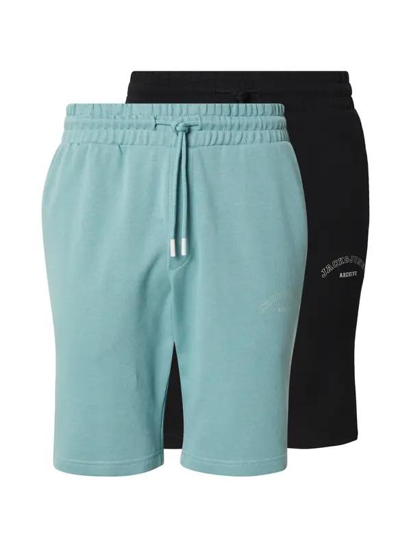 JACK & JONES JACK & JONES Hlače 'JPSTGORDON'  pastelno zelena / crna