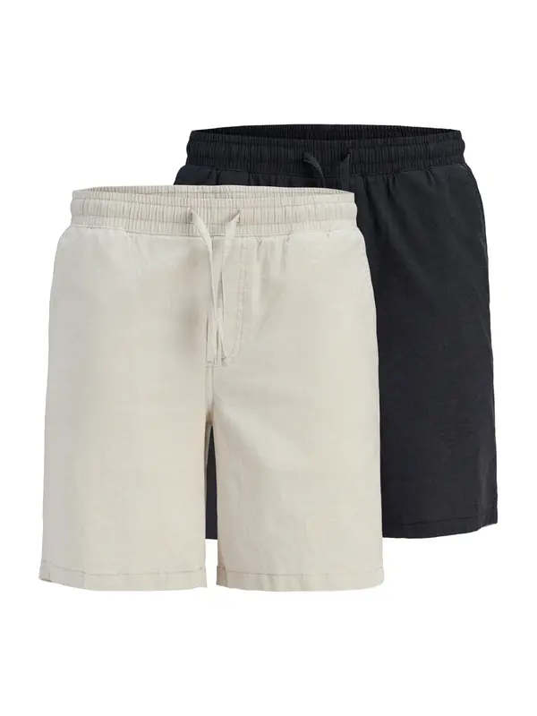 JACK & JONES JACK & JONES Hlače 'JPSTJAIDEN'  ecru/prljavo bijela / crna
