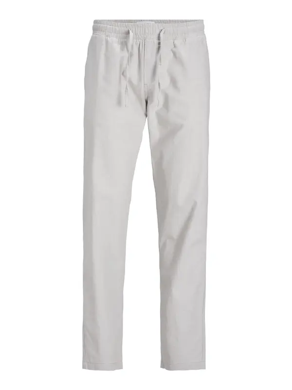 JACK & JONES JACK & JONES Hlače 'JPSTKane JJSummer'  svijetlosiva / bijela
