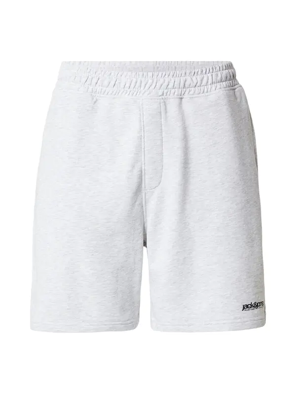 JACK & JONES JACK & JONES Hlače 'JWHKARL UNION'  crna / bijela melange