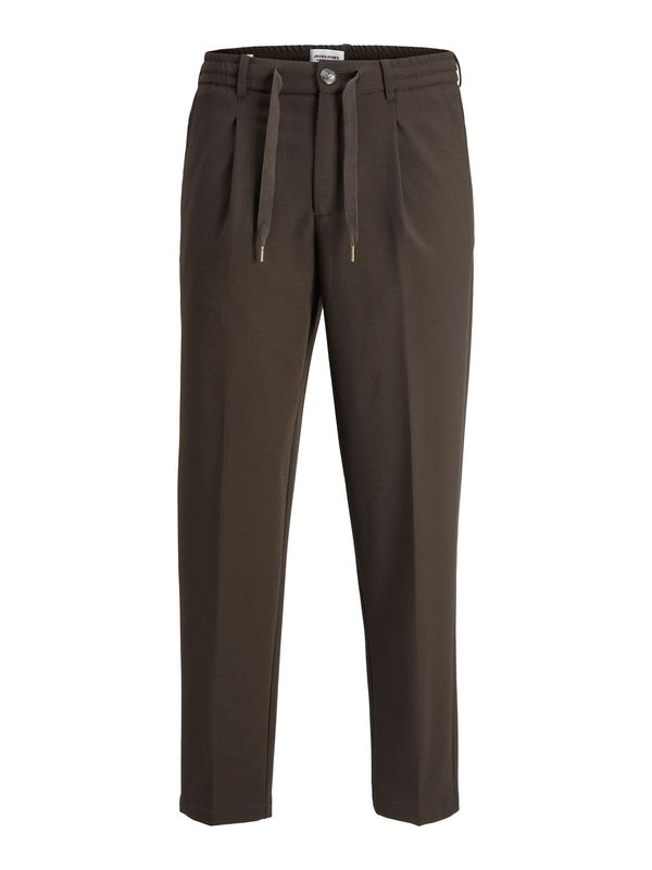 JACK & JONES JACK & JONES Hlače s naborima 'Bill'  tamno smeđa