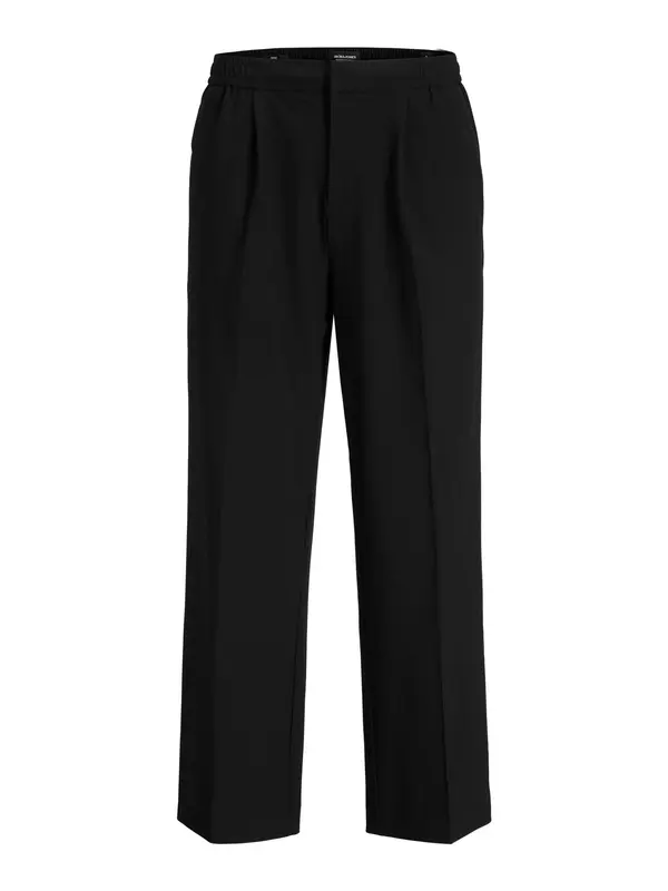 JACK & JONES JACK & JONES Hlače s naborima 'JPSTBILL DIEGO'  crna