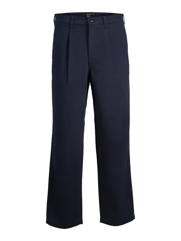 JACK & JONES JACK & JONES Hlače s naborima 'KARL HOWARD'  noćno plava