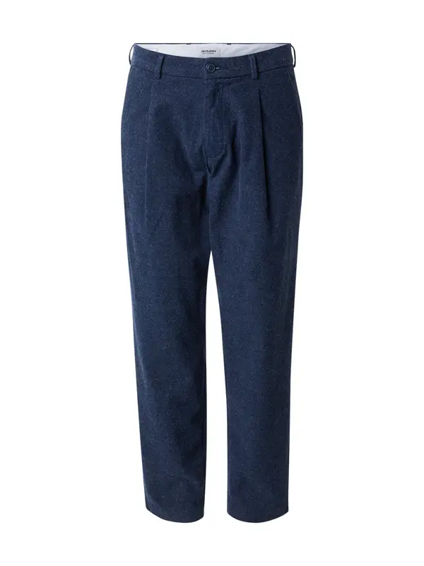 JACK & JONES JACK & JONES Hlače s naborima  mornarsko plava