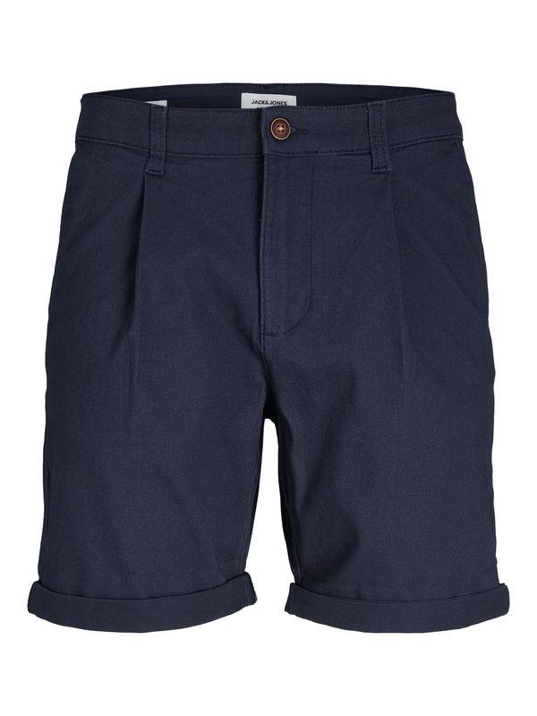 JACK & JONES JACK & JONES Hlače s naborima 'RICO DAVE'  mornarsko plava