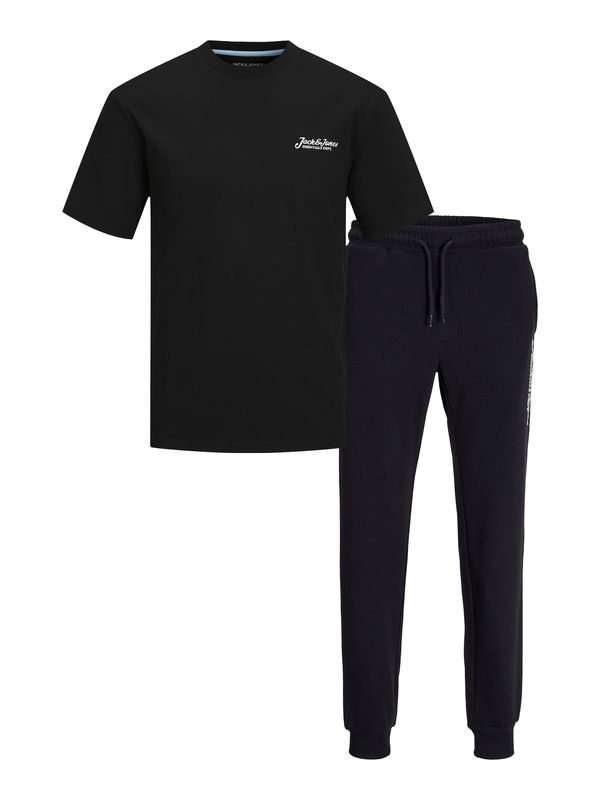 JACK & JONES JACK & JONES Jogging komplet 'JJBEAU'  crna / bijela