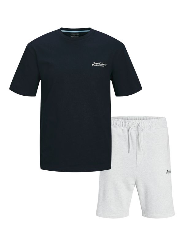 JACK & JONES JACK & JONES Jogging komplet 'JJBEAU'  morsko plava / svijetlosiva / crna / bijela