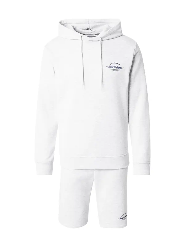 JACK & JONES JACK & JONES Jogging komplet 'JJBRANDON'  mornarsko plava / crna / bijela / bijela melange